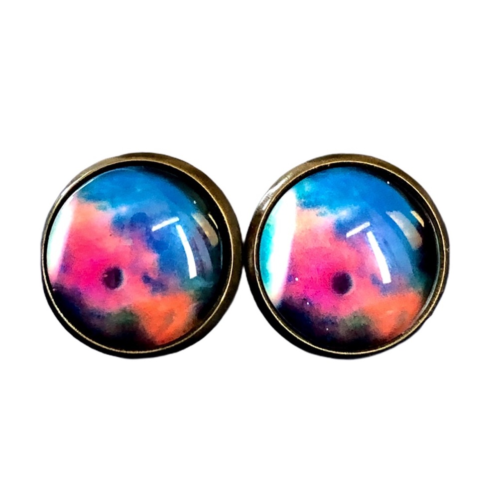 3/$15🎀 retro galaxy space earrings